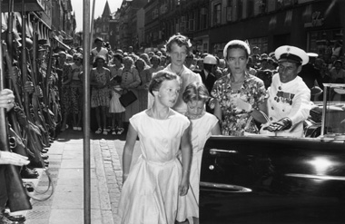 Prinsesse Margrethe i Esbjerg 1955